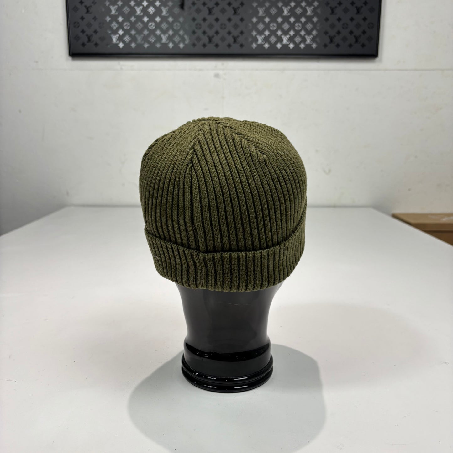 CP Company Green Double Goggle lightweight Cotton Beanie