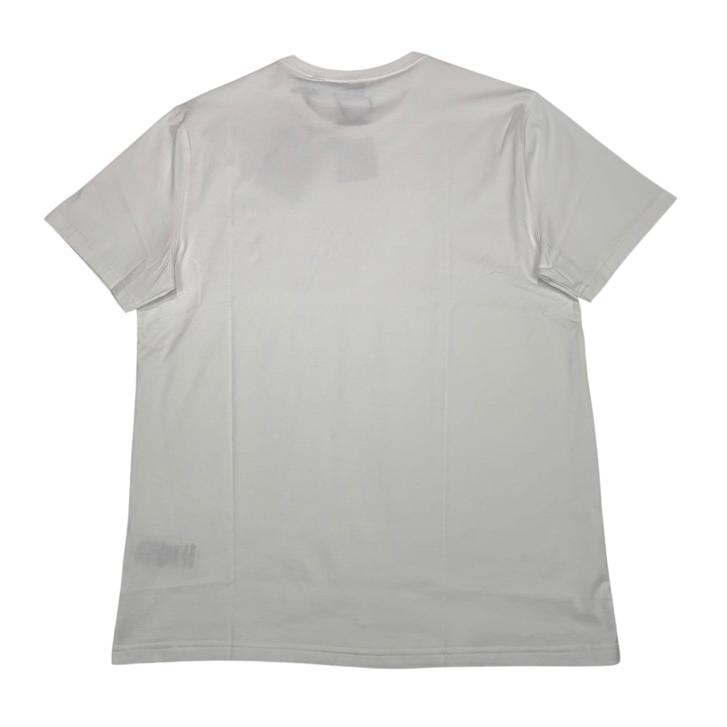 Burberry White Logo-Embroidery Tshirt