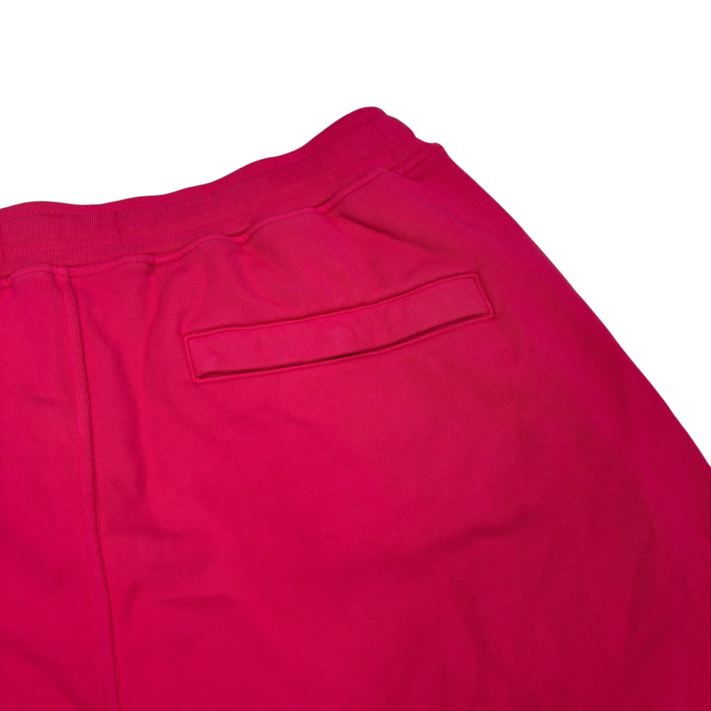 Stone Island Hot Pink Cotton Compass-Patch Shorts