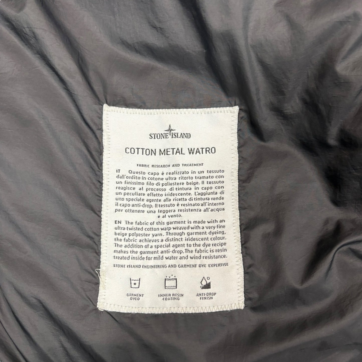 Stone Island Green Cotton Metal Watro Compass Patch 2 In 1 Jacket