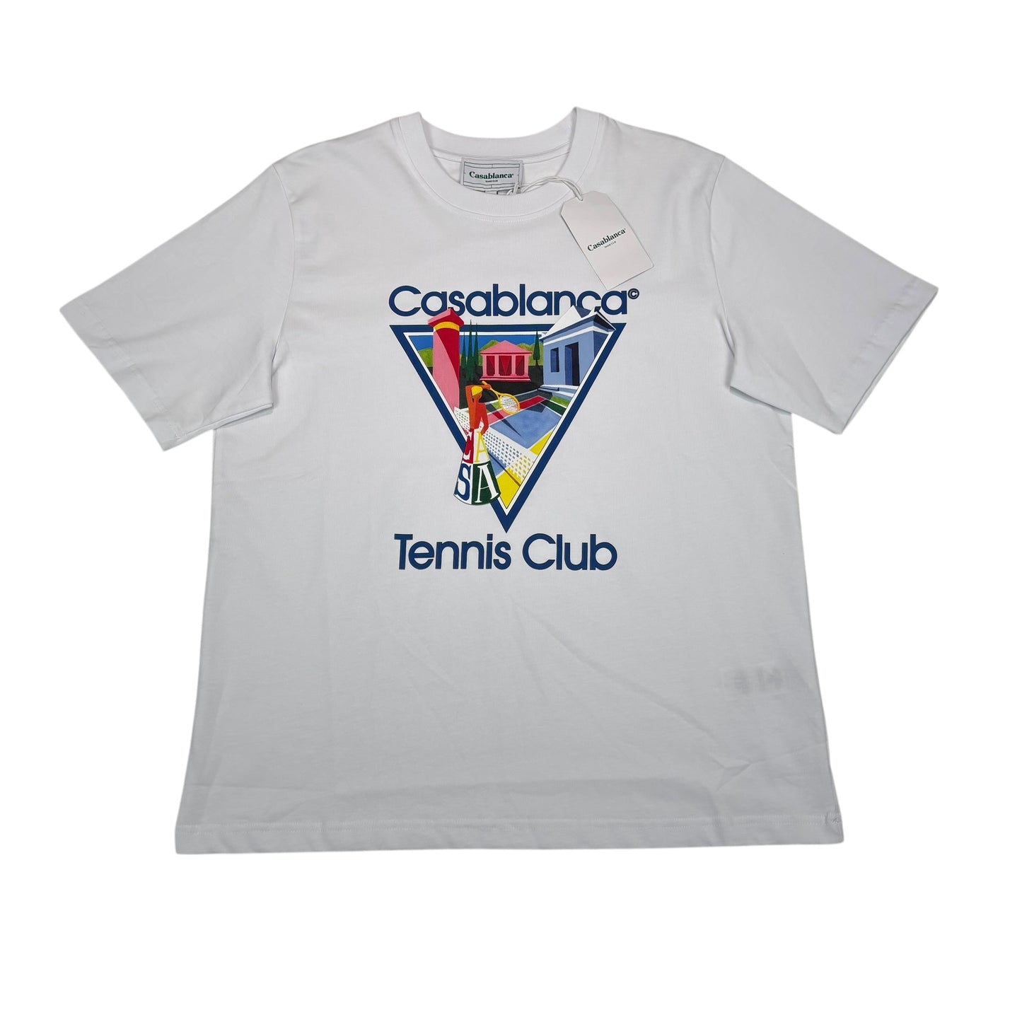 Casa Blanca White La Joueuse Organic Cotton Tshirt