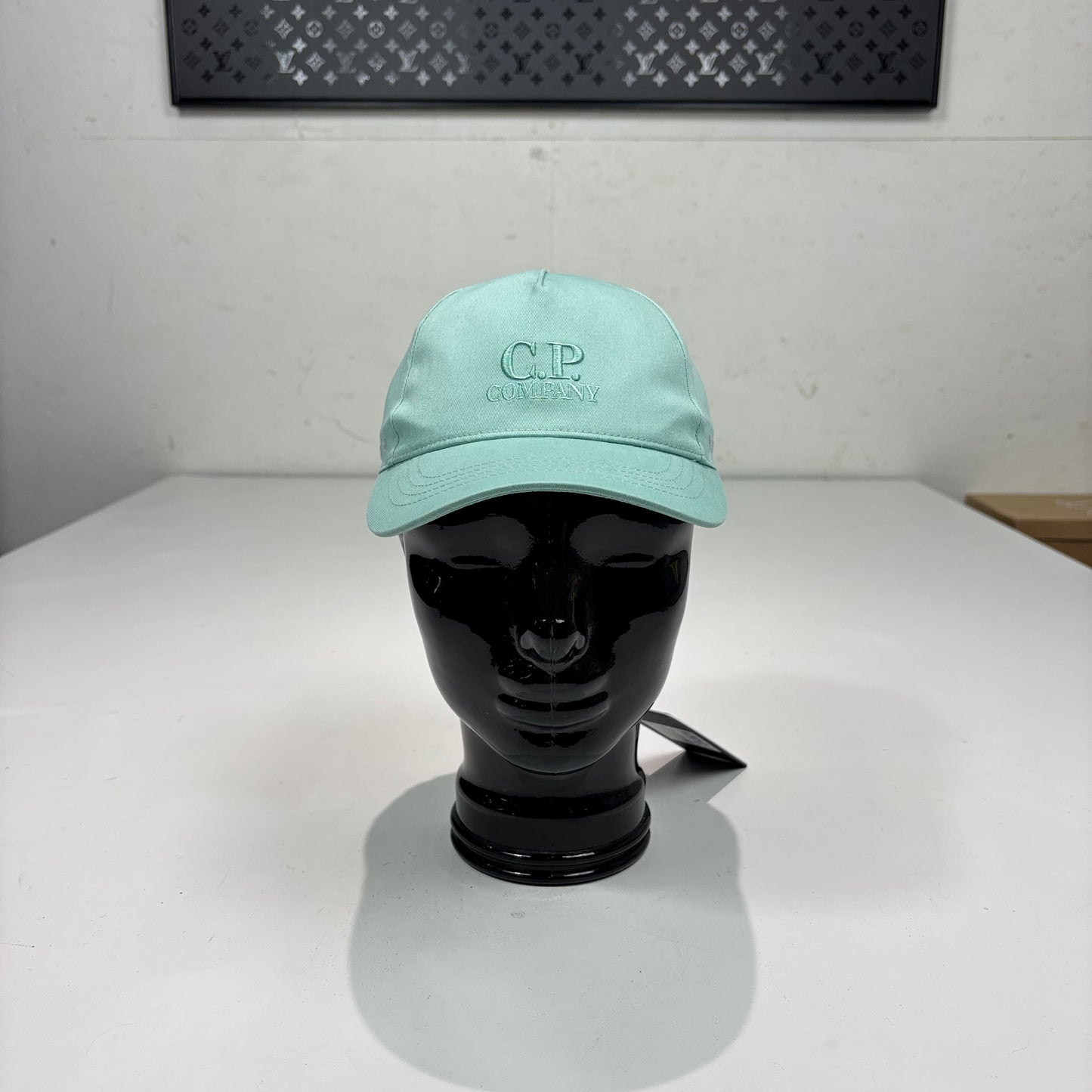 CP Company Lagoon Green Logo Embroidery Hat