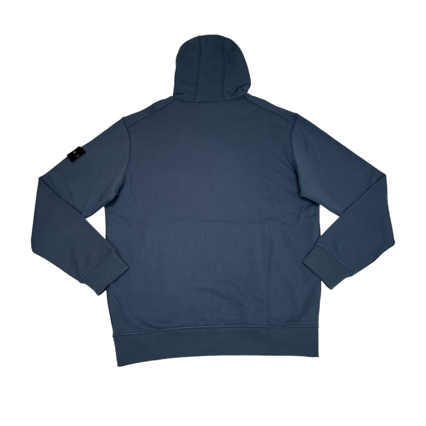 Stone Island Blue Compass-Patch Hoodie
