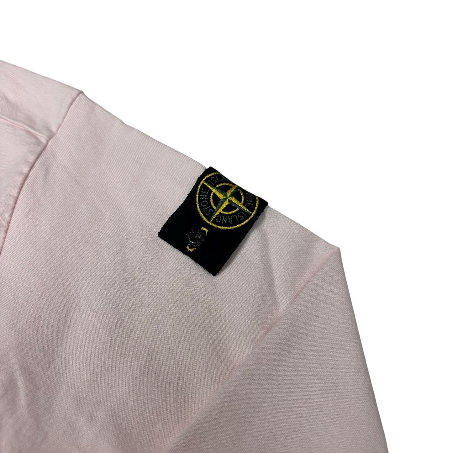 Stone Island Pink Compass-Patch lightweight Crewneck Jumper