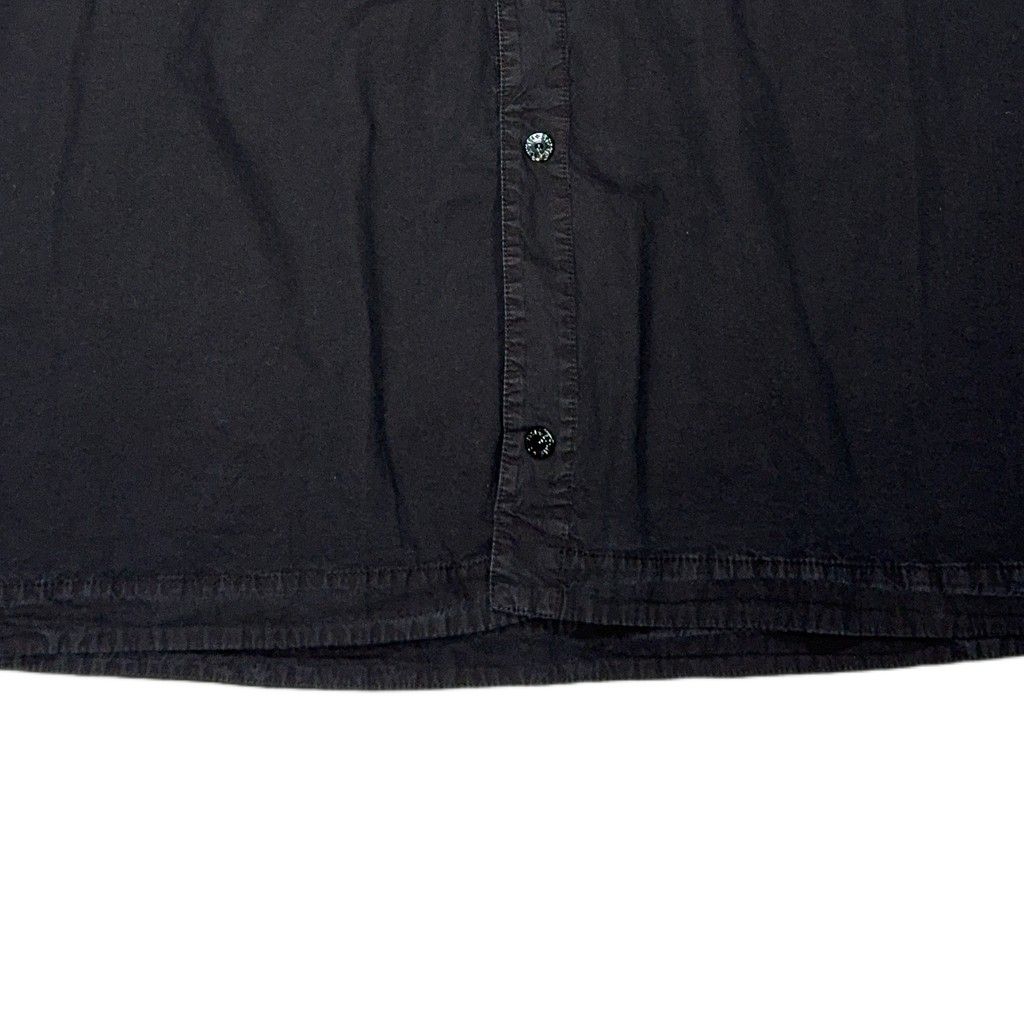 Stone Island Badge Short-Sleeve Shirt – Black