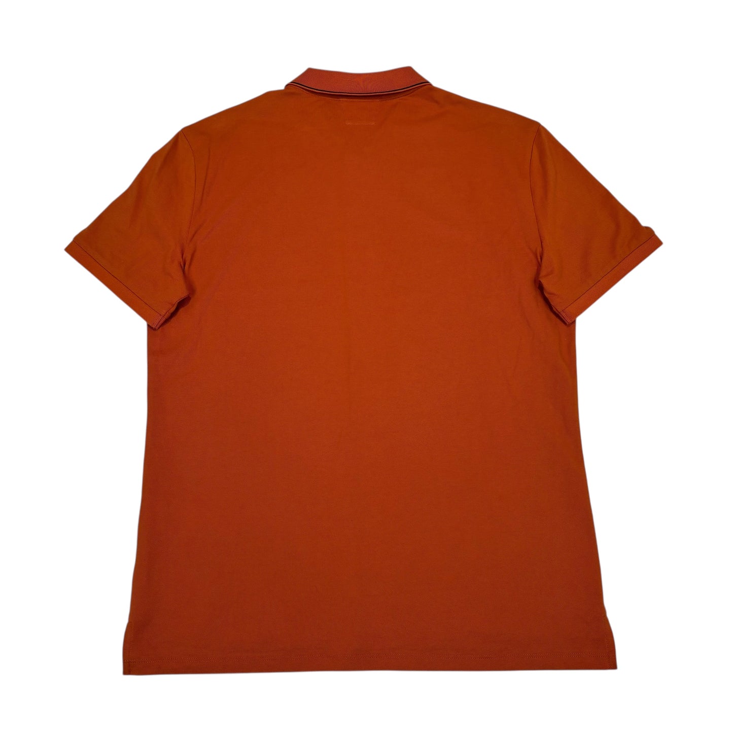 CP Company Bombay Brown Stretch Piquet Box Logo Polo Shirt