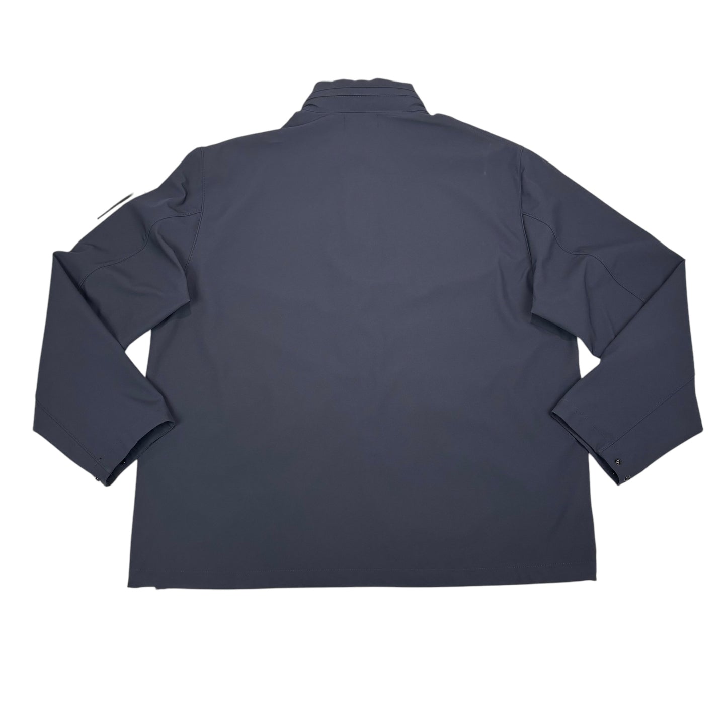 Stone Island Navy Blue Light Soft Shell e.dye Technology in Recycled Polyester with Hidden Hood Jacket