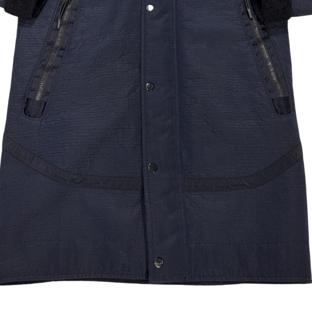 Nike X Stone Island Jacquard Grid On Wool Fur Navy Jacket