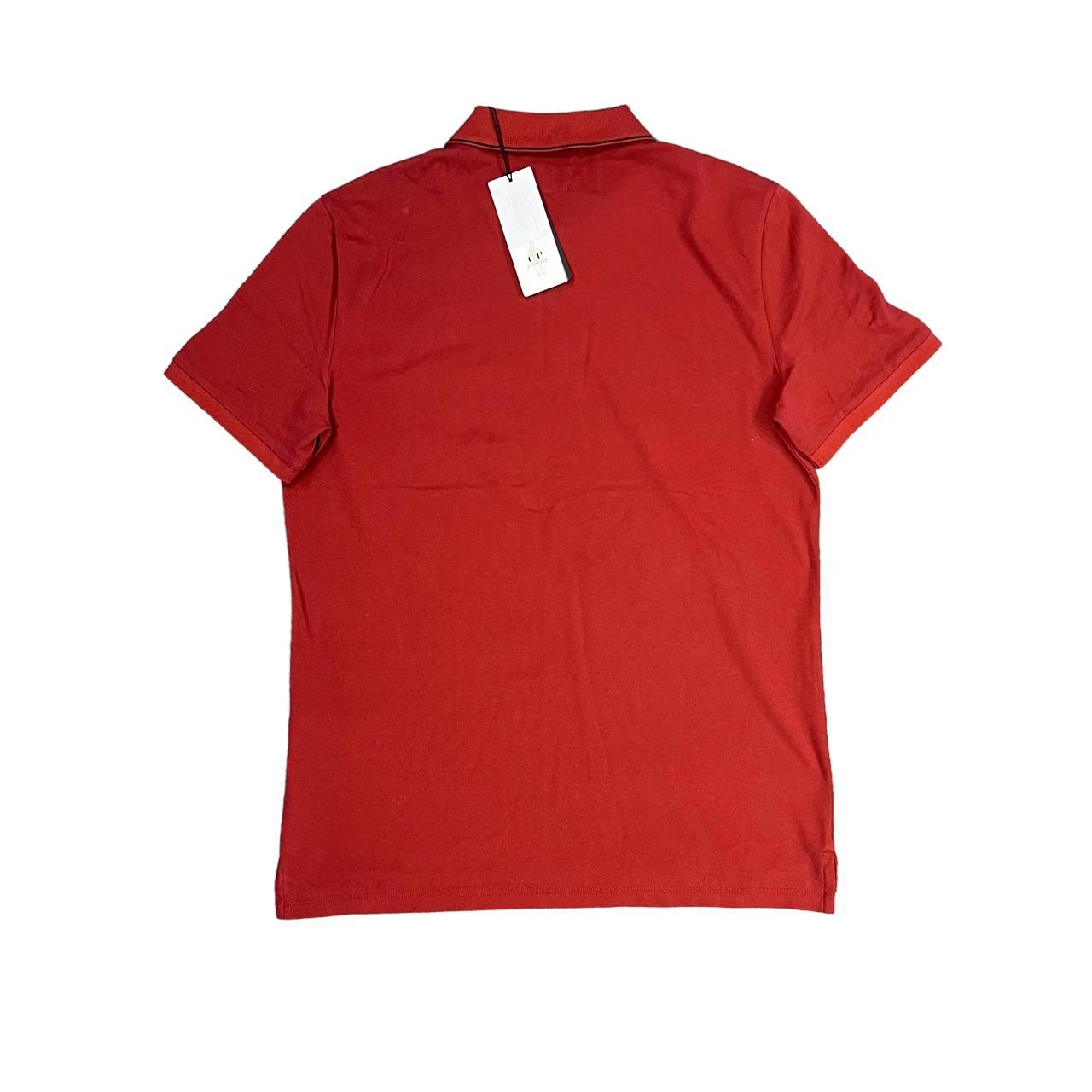 CP Company Ketchup Red Stretch Piquet Regular Polo Shirt