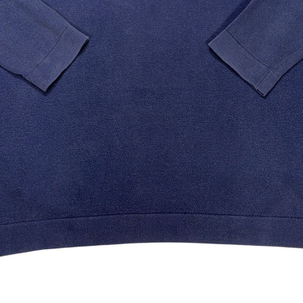 Stone Island Vintage Green Edge Knit Blue Jumpers