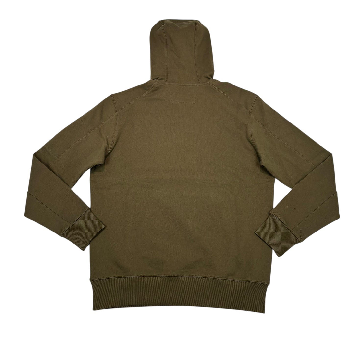 CP Company Green Single Goggle Diagonal Fleece Hoodie