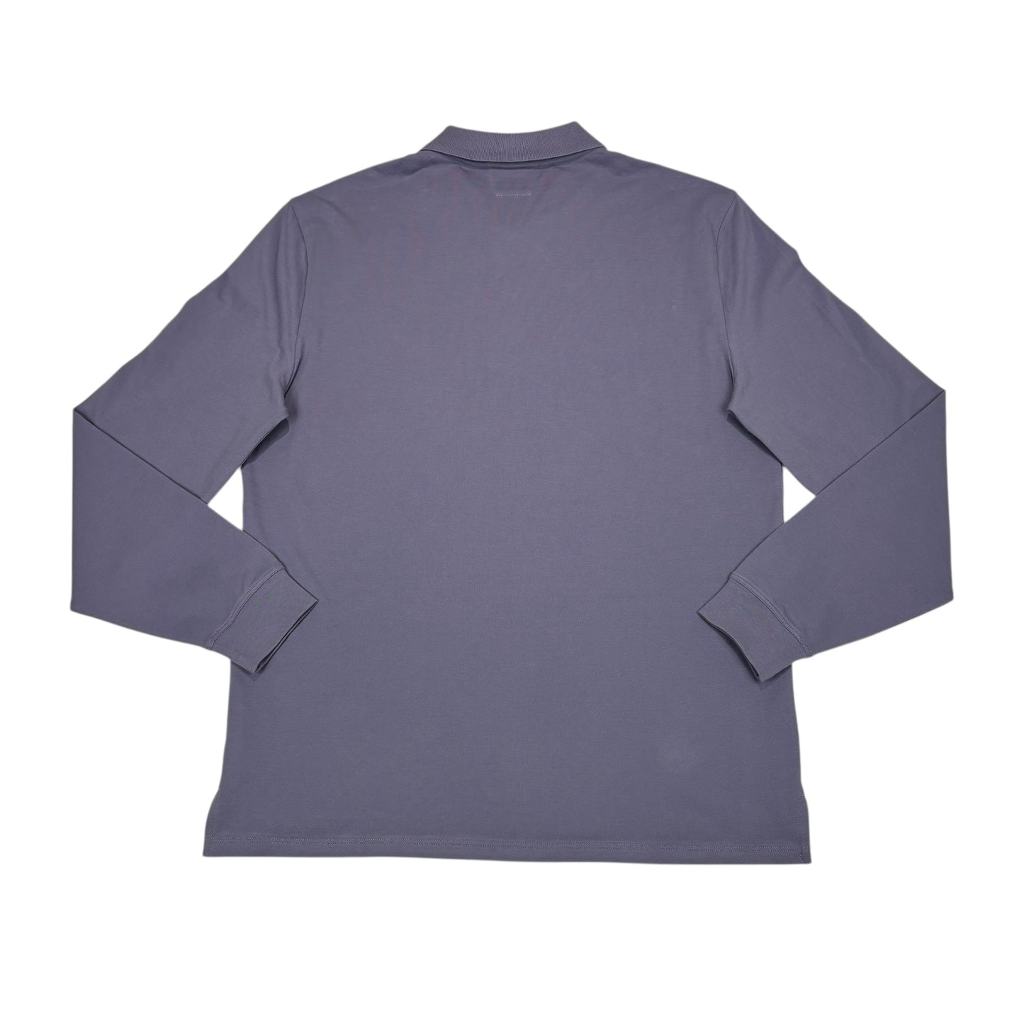 CP Company Lavender Violet Long Sleep Embroidered Box Logo Polo Shirt