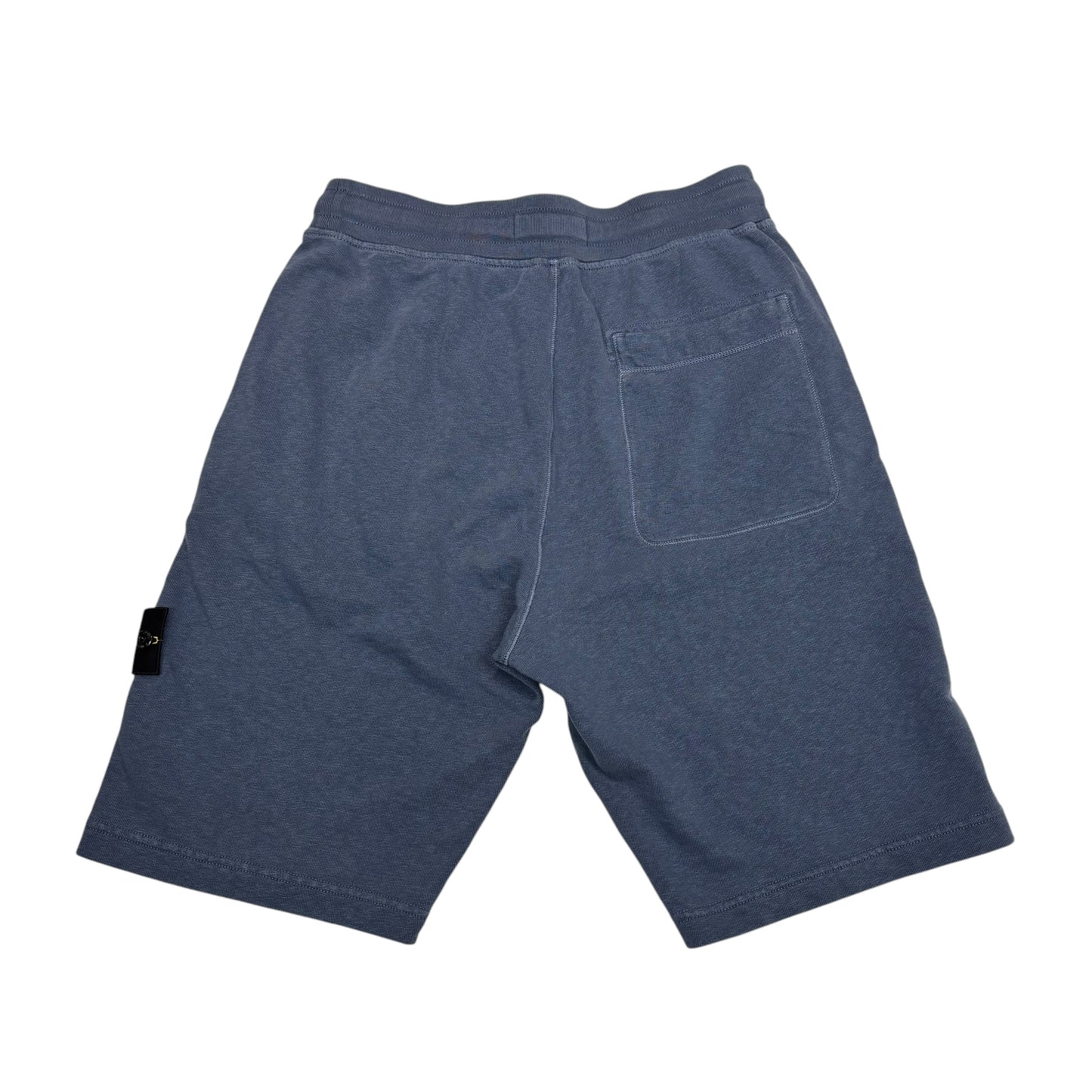 Stone Island Navy Blue Compass-Patch Cotton Shorts