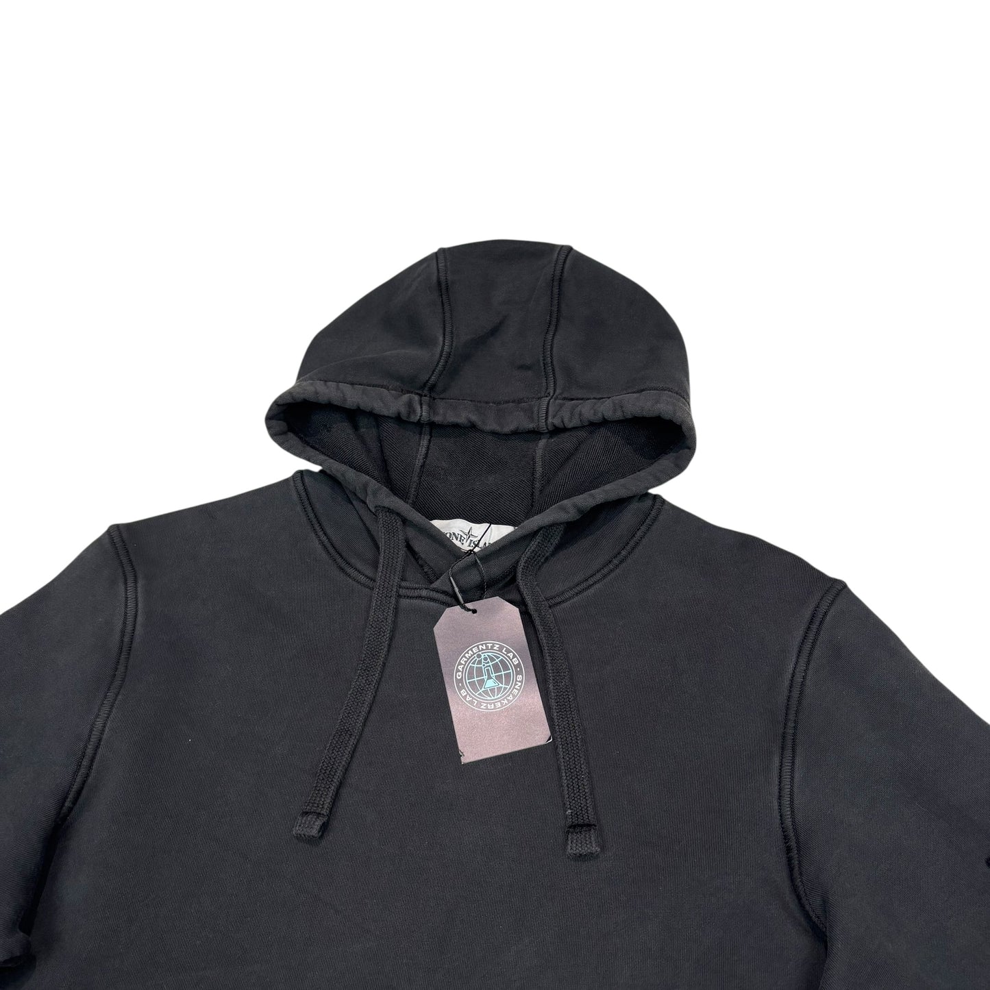 Stone Island Black Compass Patch Hoodie