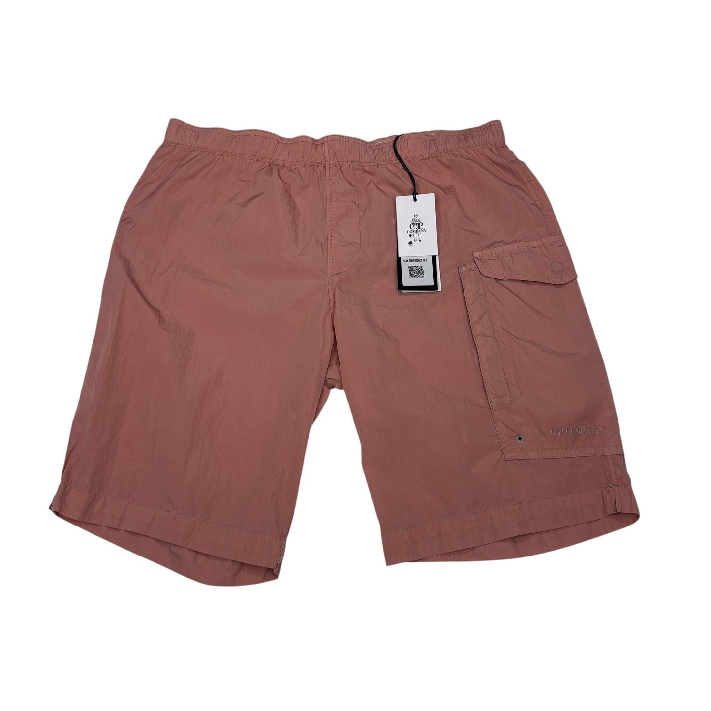 CP Company Pink Nylon Metal Swim Shorts