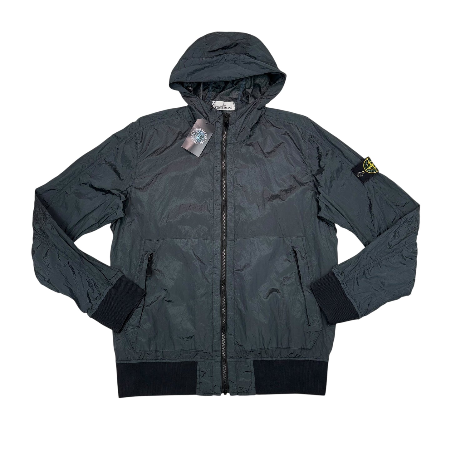 Stone Island Navy Blue Nylon Metal Watro Overshirt Jacket