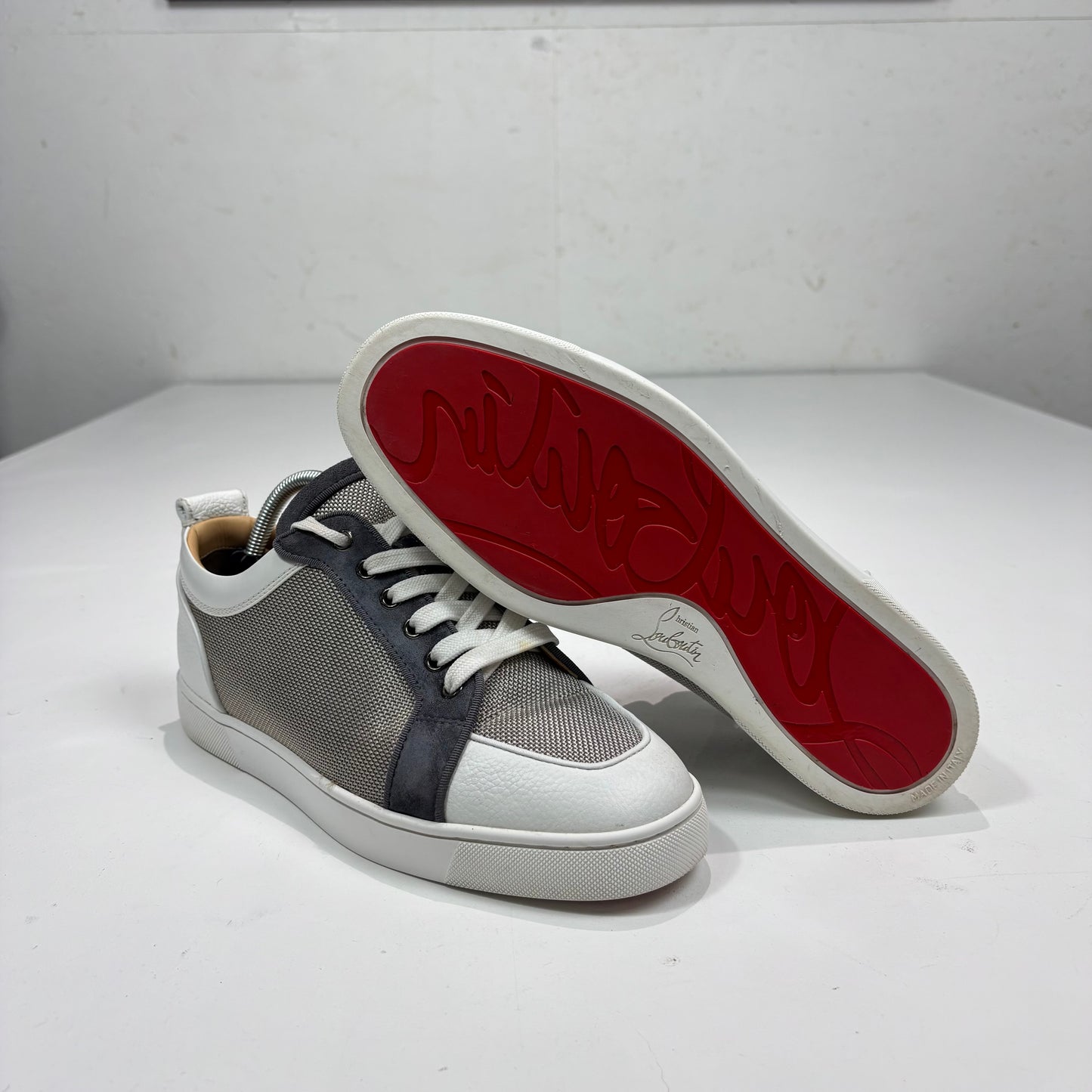 Christian louboutin Men’s White Leather Trainers