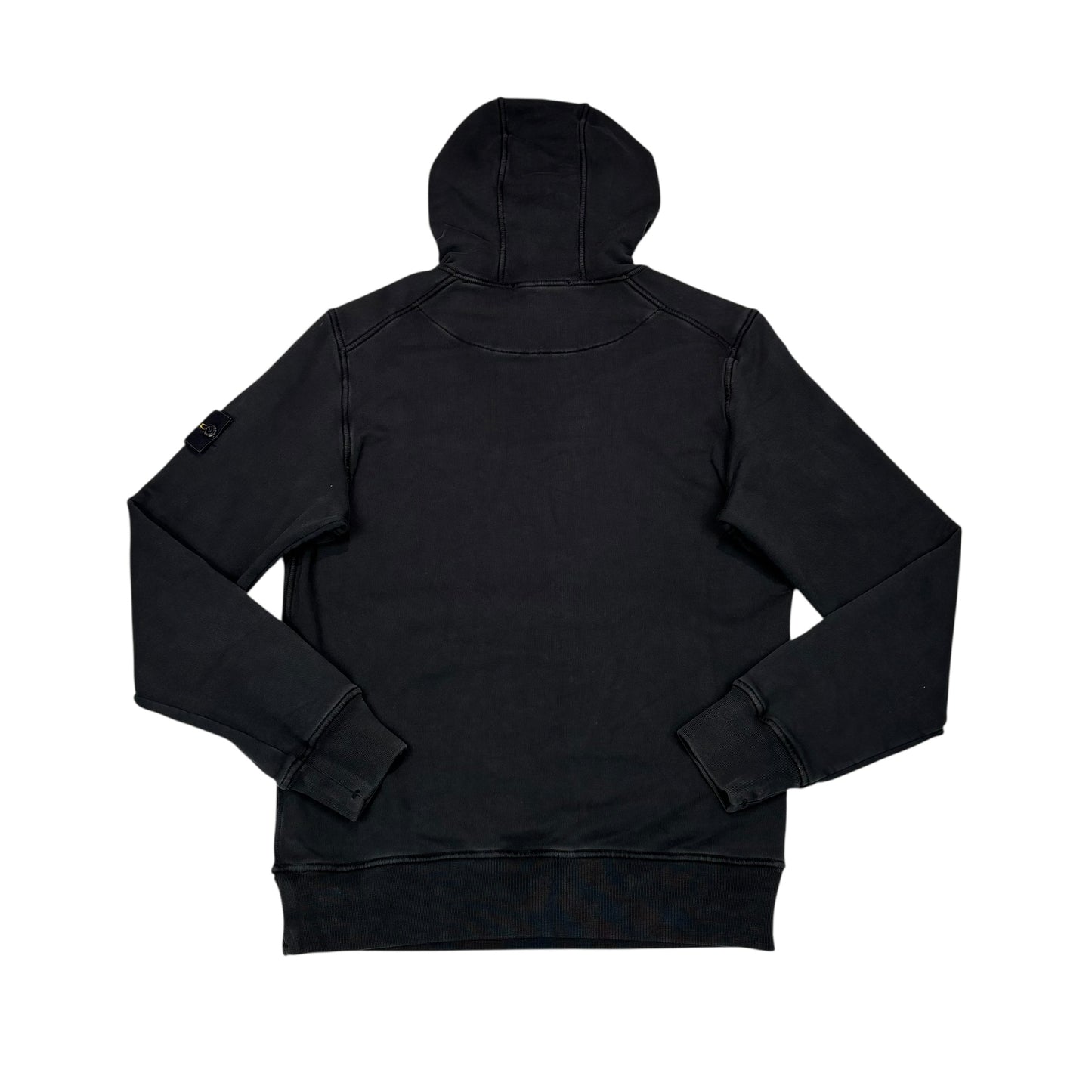 Stone Island Black Compass Patch Hoodie
