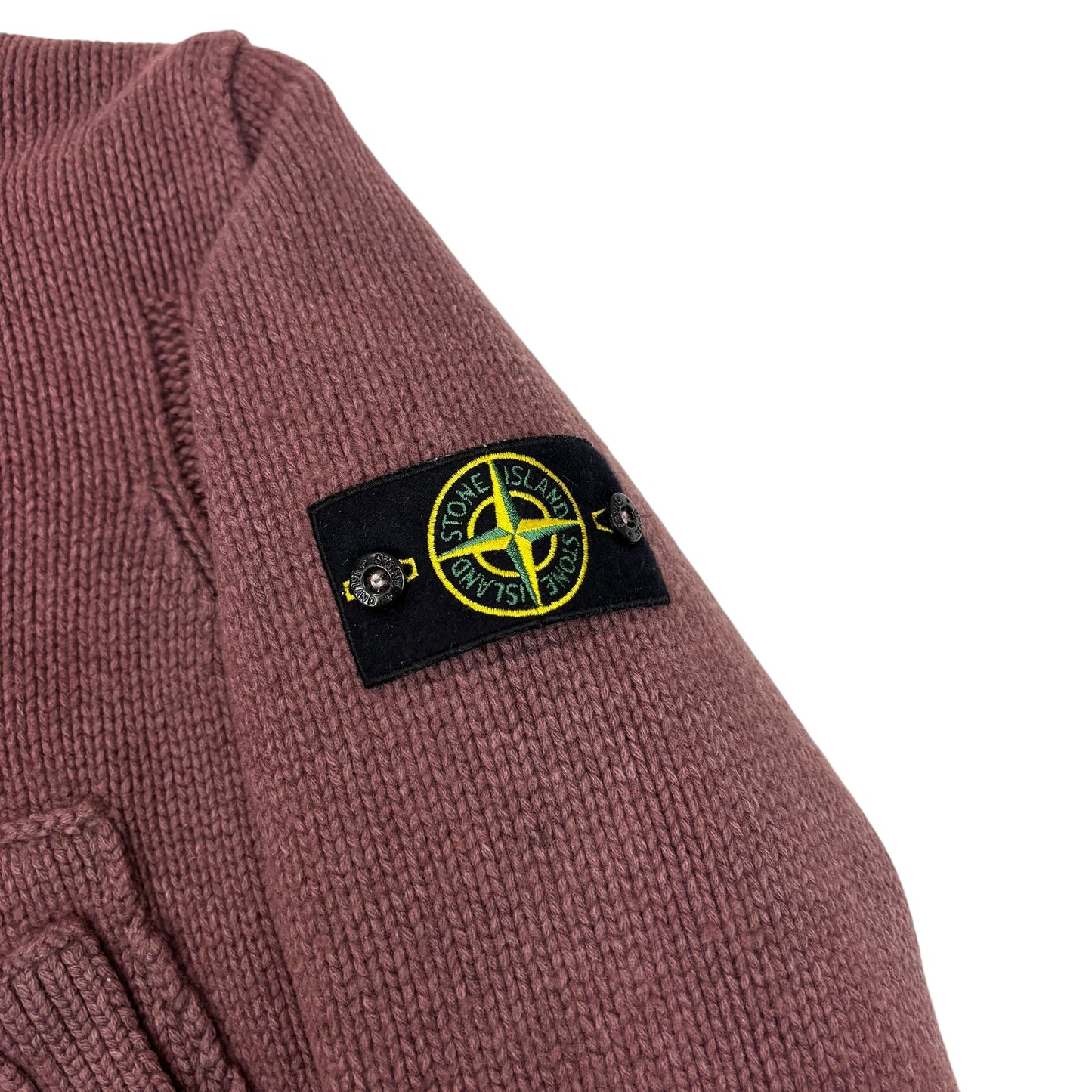 Stone Island Burgundy Fodera Staccabile Woollen Jacket