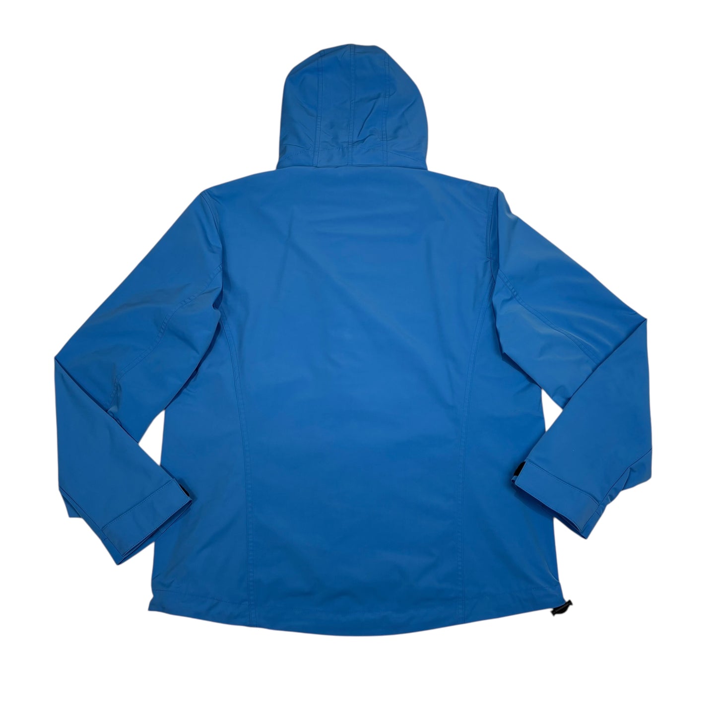 Burberry Blue with Red Printed Spell-Out Logo Jacket