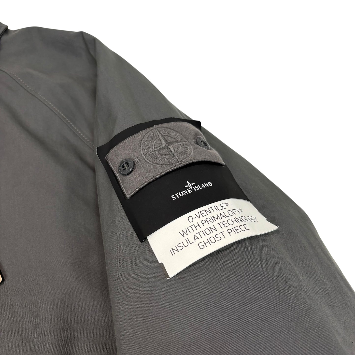 Stone Island Stone Grey O-Ventile with Primaloft Insulation Technology Ghost Piece Jacket