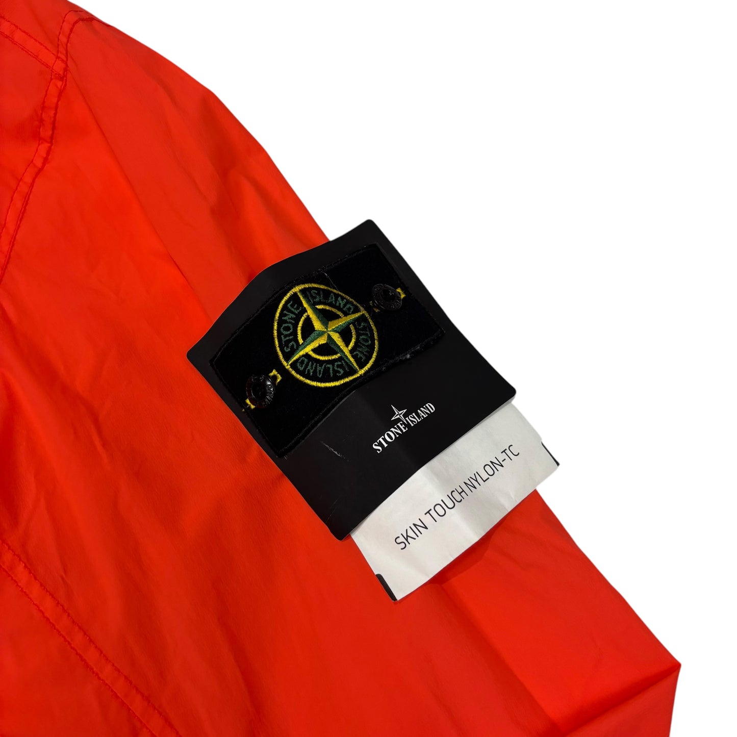 Stone Island Orange Skin Touch Zip Up jacket