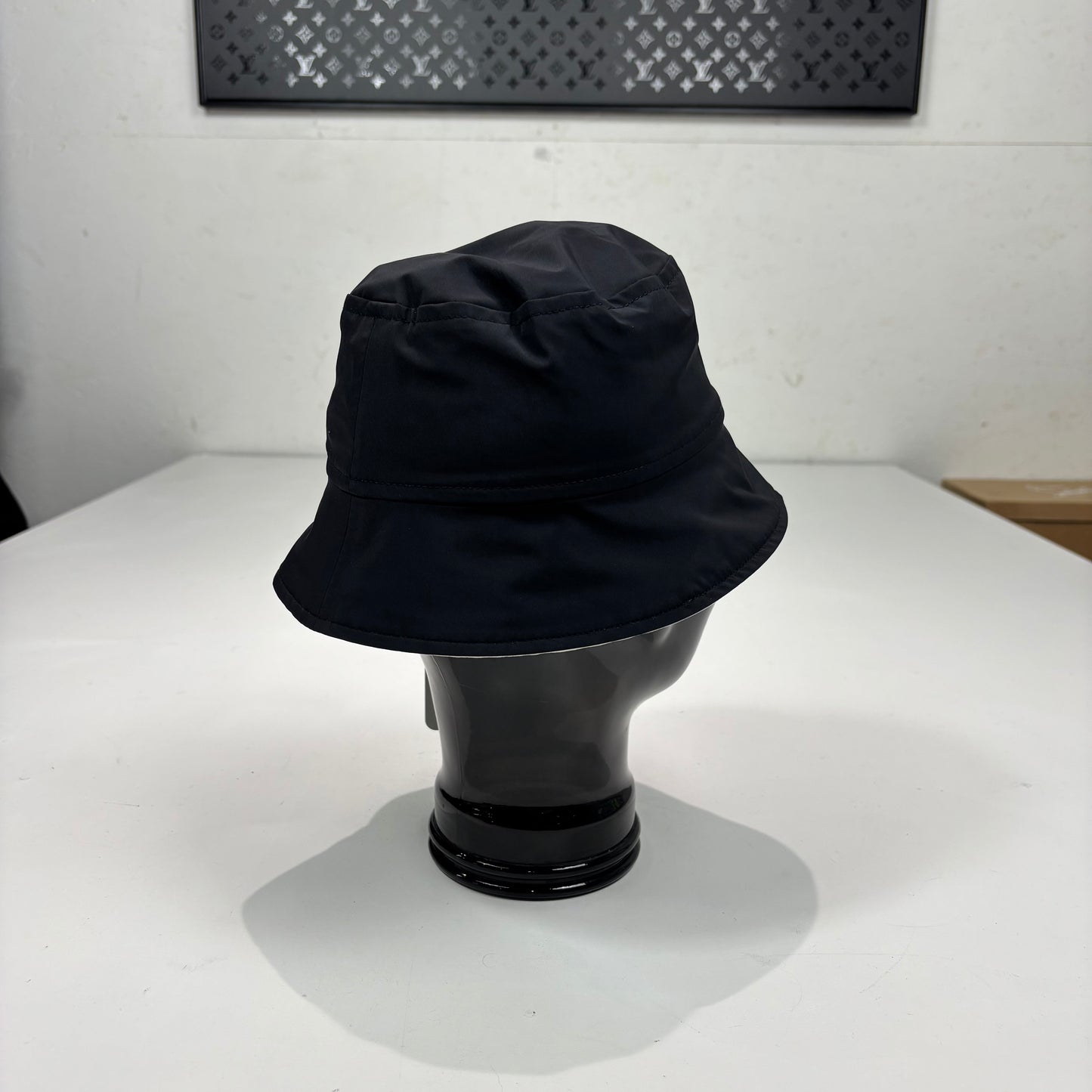 Canada Goose White and Black Reversible Bucket Hat