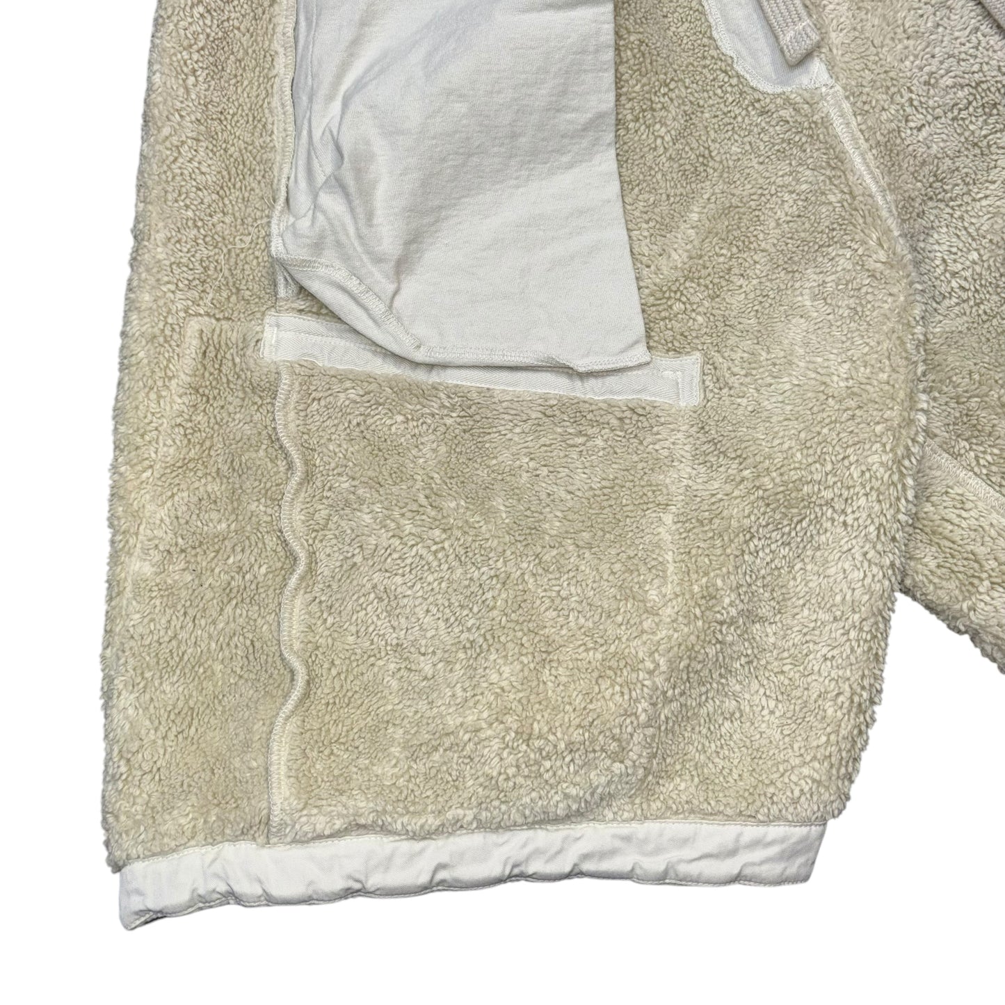 Stone Island Lime Green Cotton Fleece Compass-Patch Heavyweight Shorts