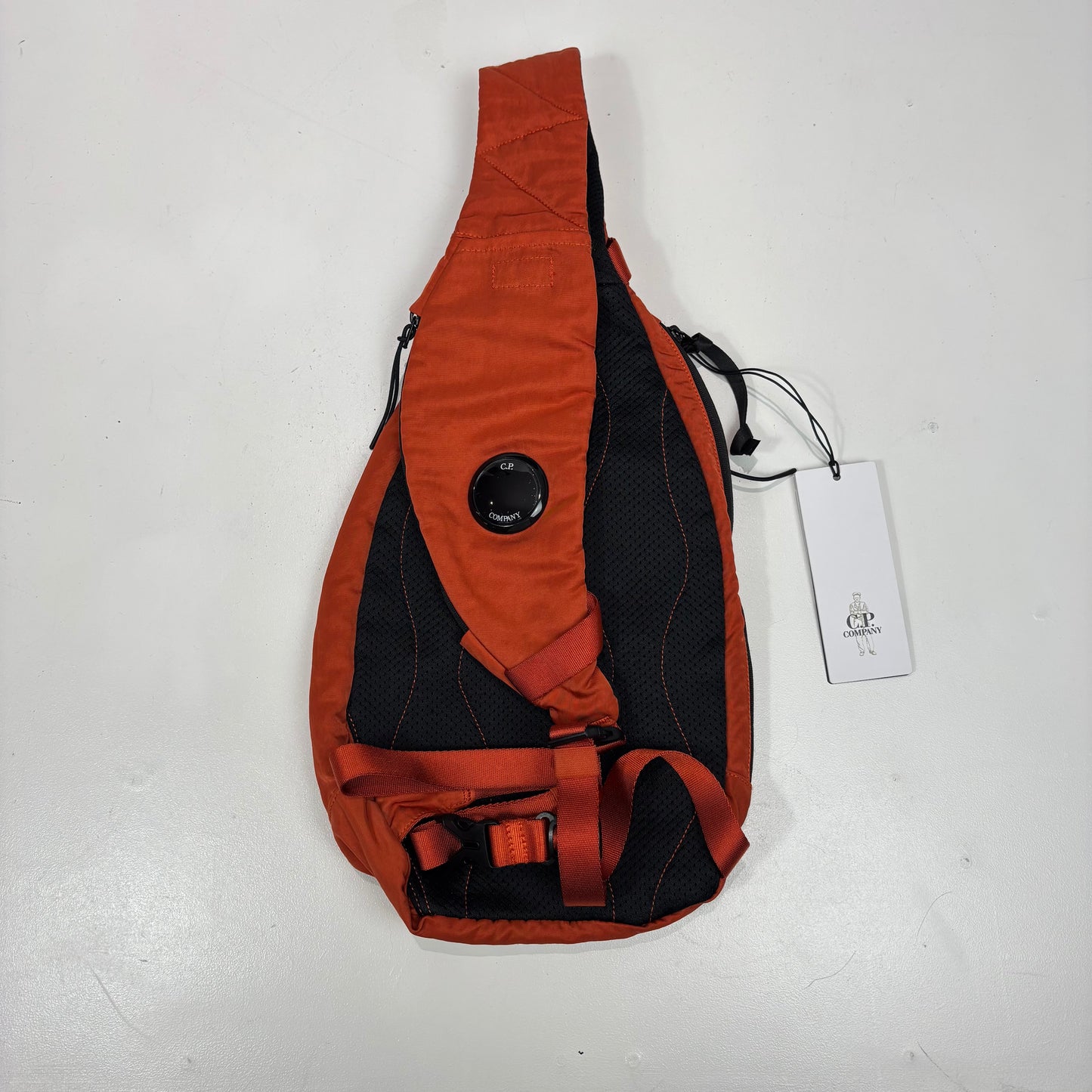 CP Company Orange Cross Body Double Strap Bag