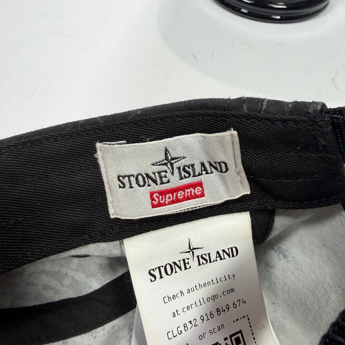 Stone Island X Supreme Spider Webb 5 Panel Cap Green Accessories