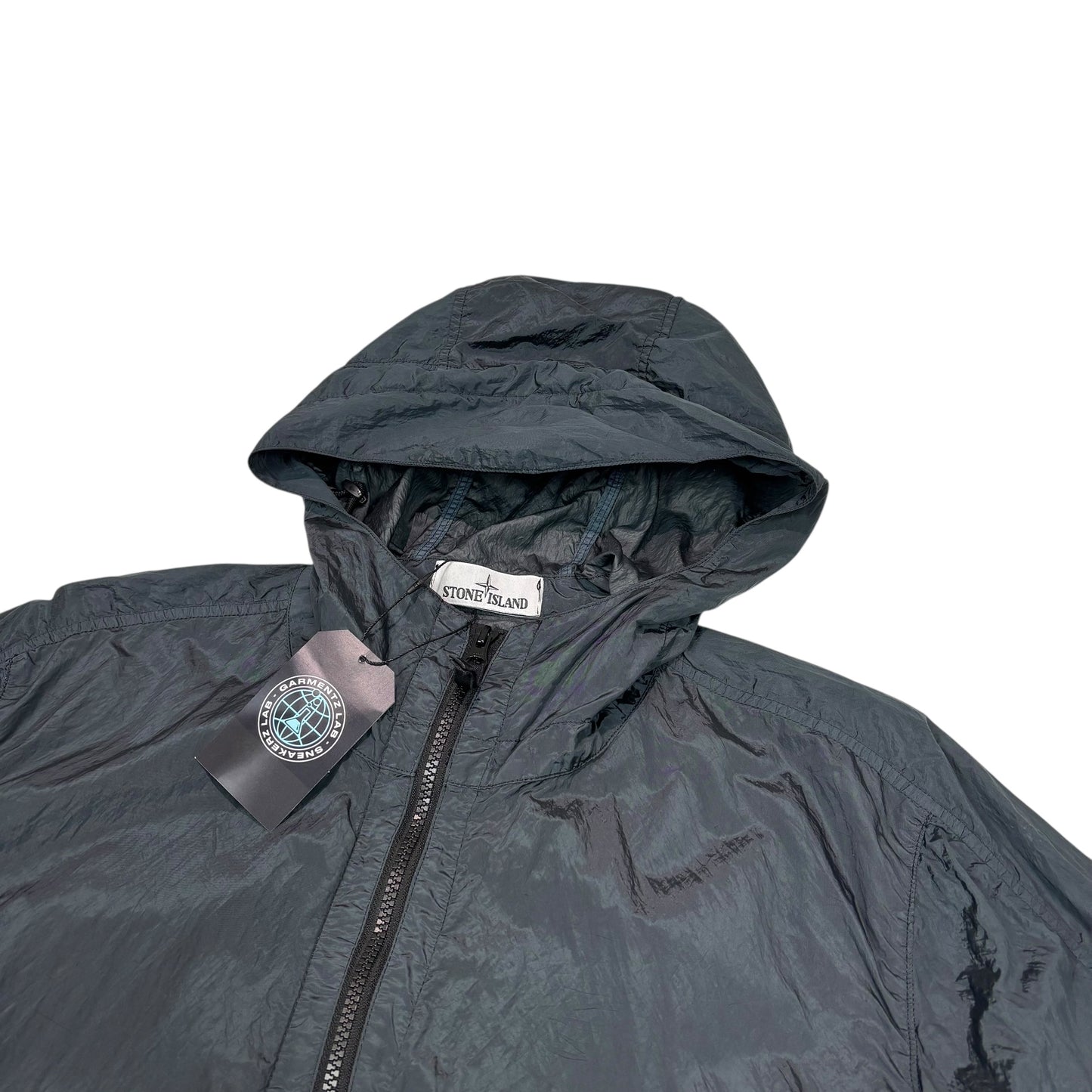 Stone Island Navy Blue Nylon Metal Watro Overshirt Jacket