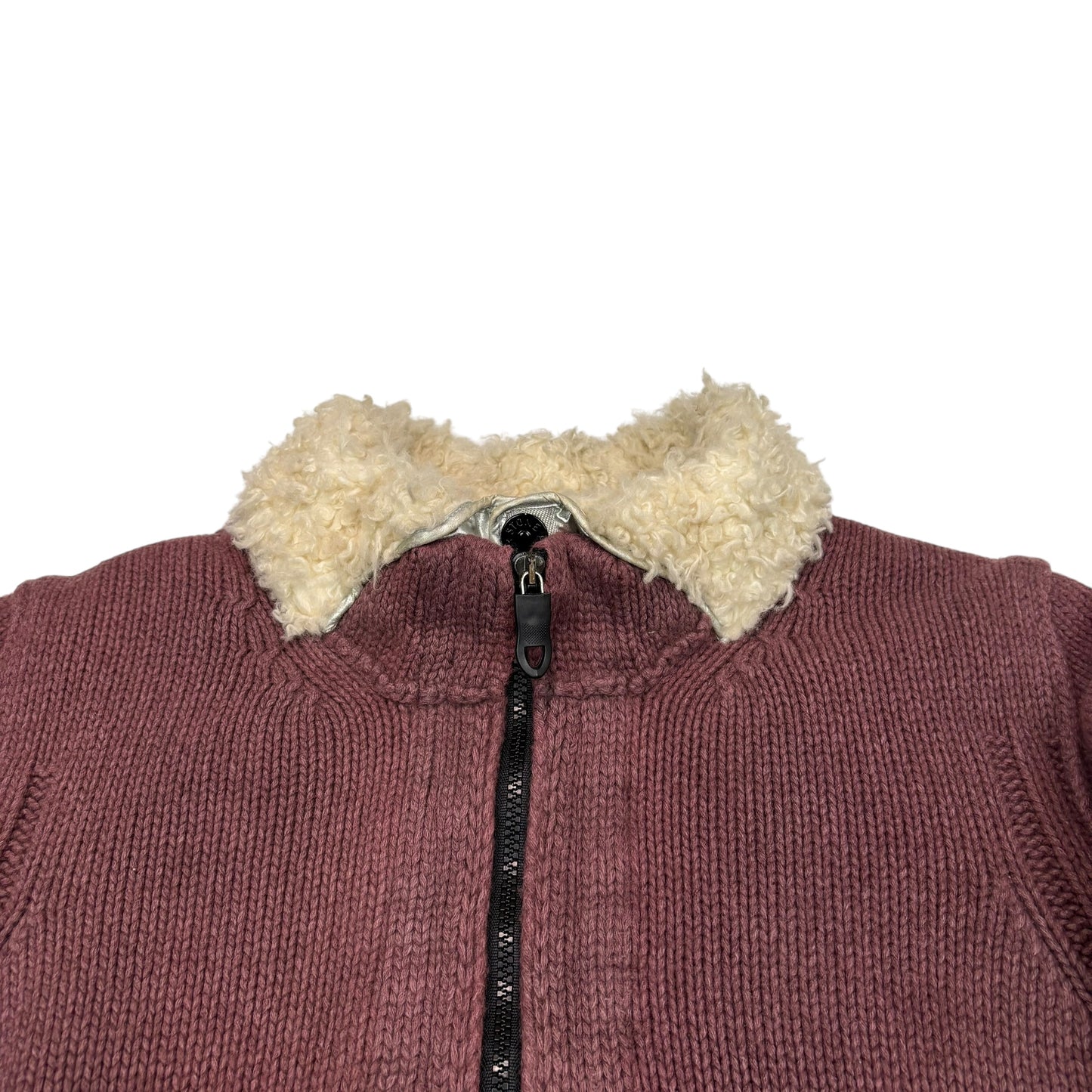 Stone Island Burgundy Fodera Staccabile Woollen Jacket