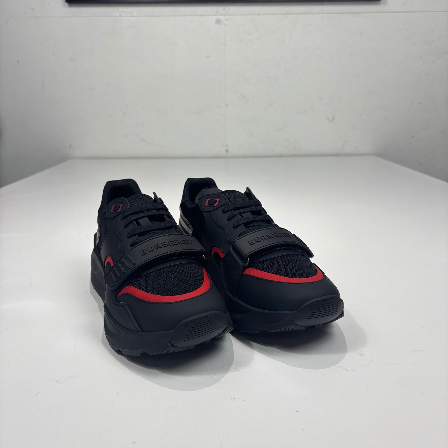 Burberry Black Ramsey Check Men’s Trainers