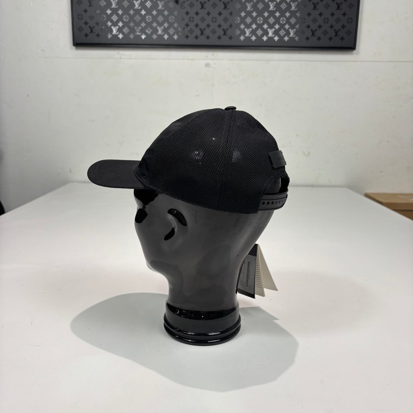 Gucci Black Monogram Adjustable Hat