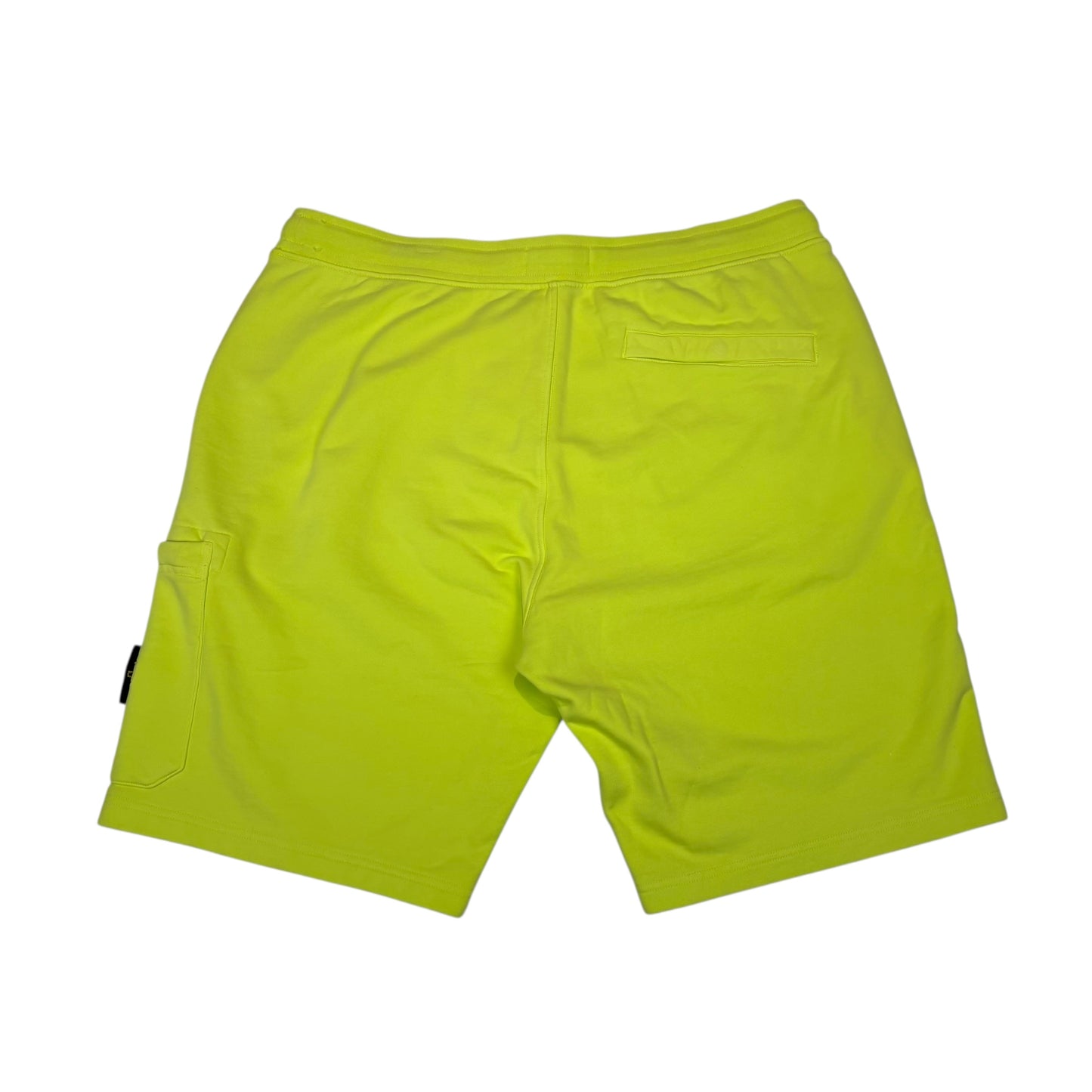 Stone Island Yellow Cotton Compass-Patch Shorts