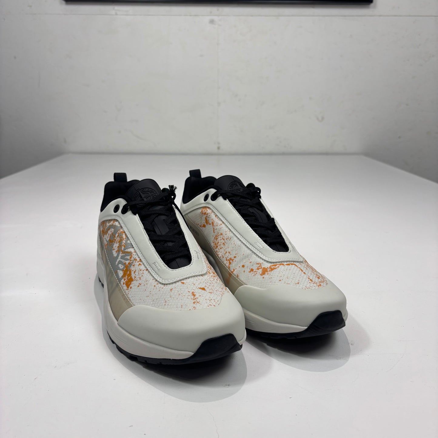 Stone Island White with Orange Details Men’s Trainers