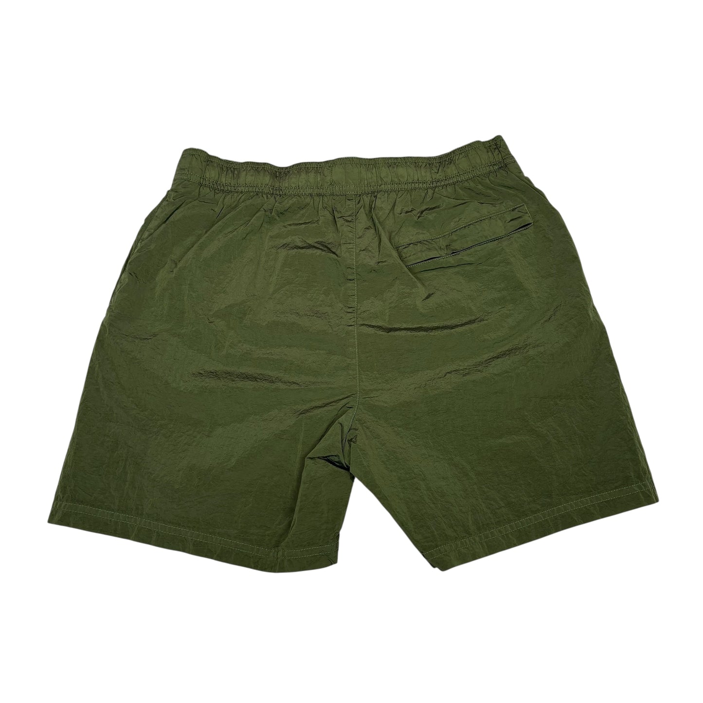 Stone Island Sage Green Nylon Metal Patch Logo Long Swim Shorts