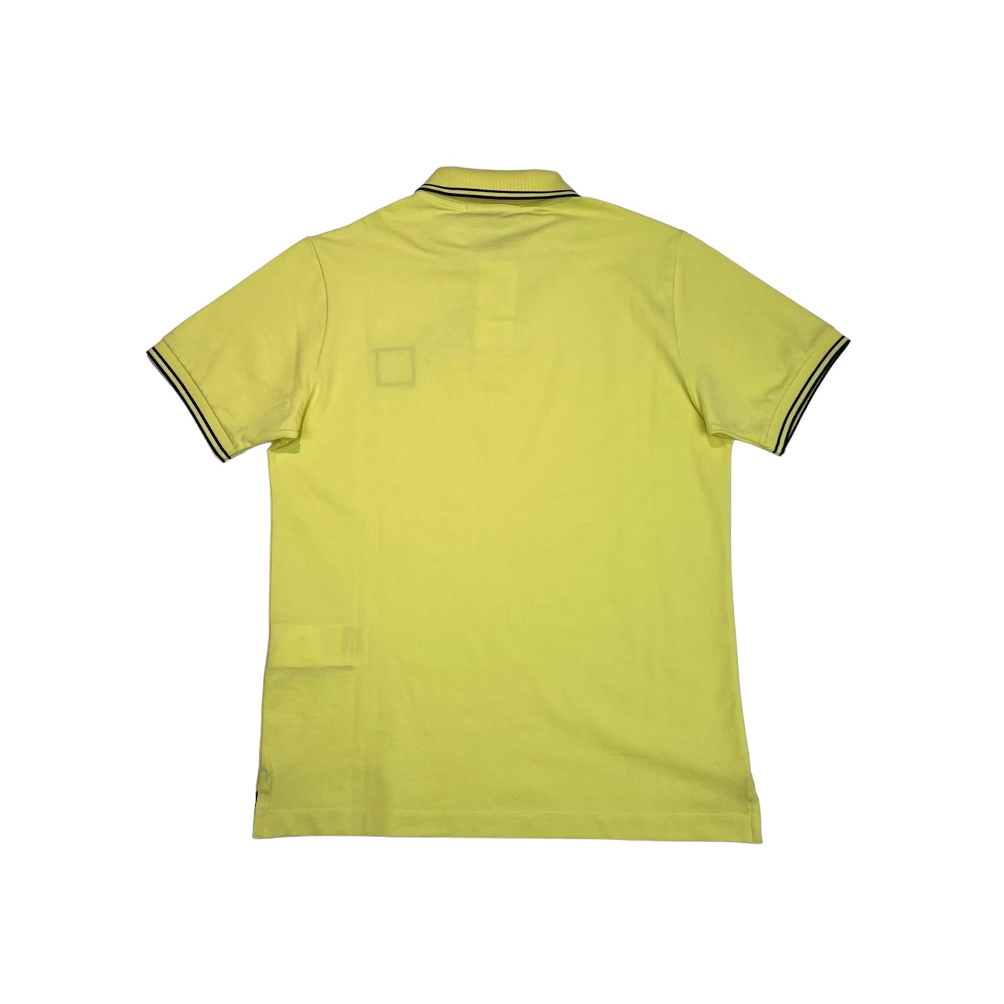 Stone Island Yellow Patch Logo Striped Polo TShirt