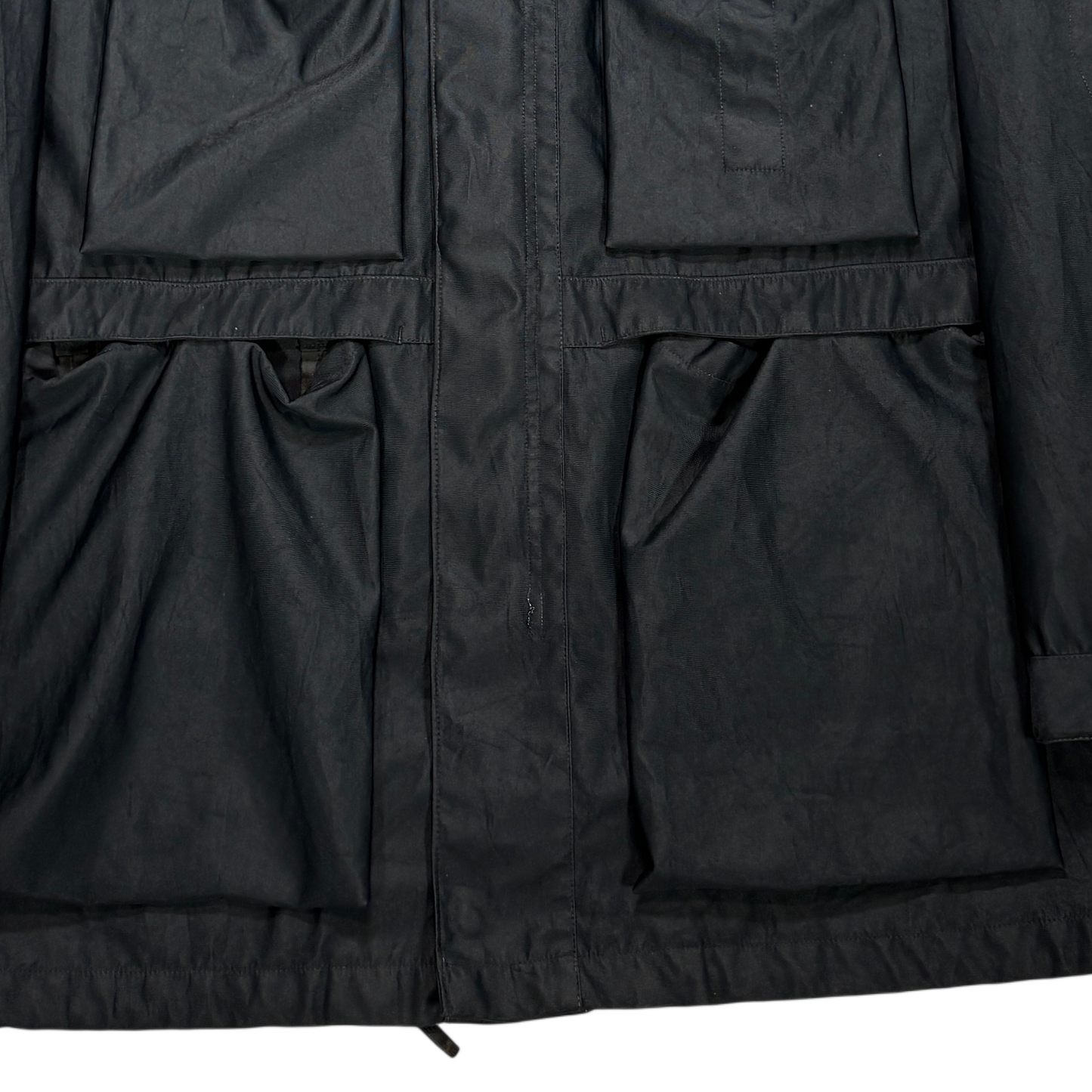 Stone Island Green Edge Dual Layer Black Jacket