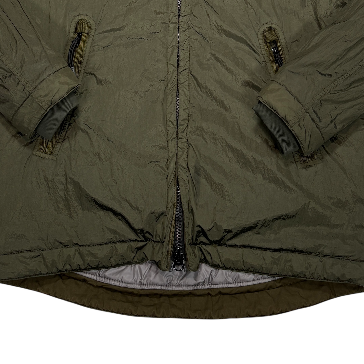 Nike X Stone Island Green Mussola Gommata / Nylon Metal Jacket