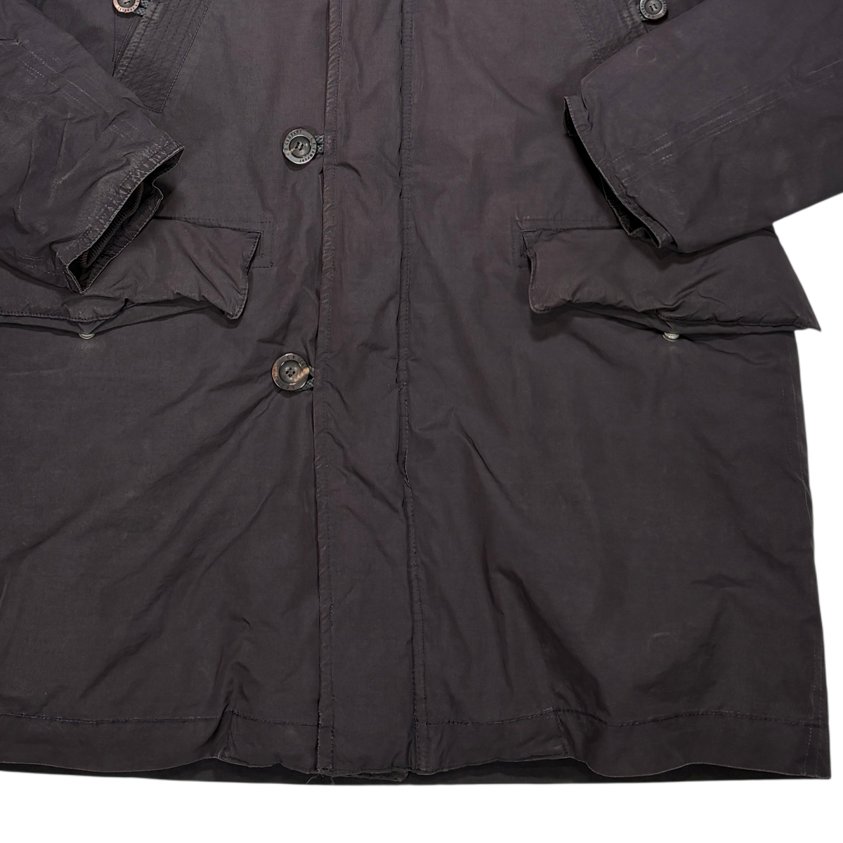 Cp Company Vintage Padded Parka Grey Coats