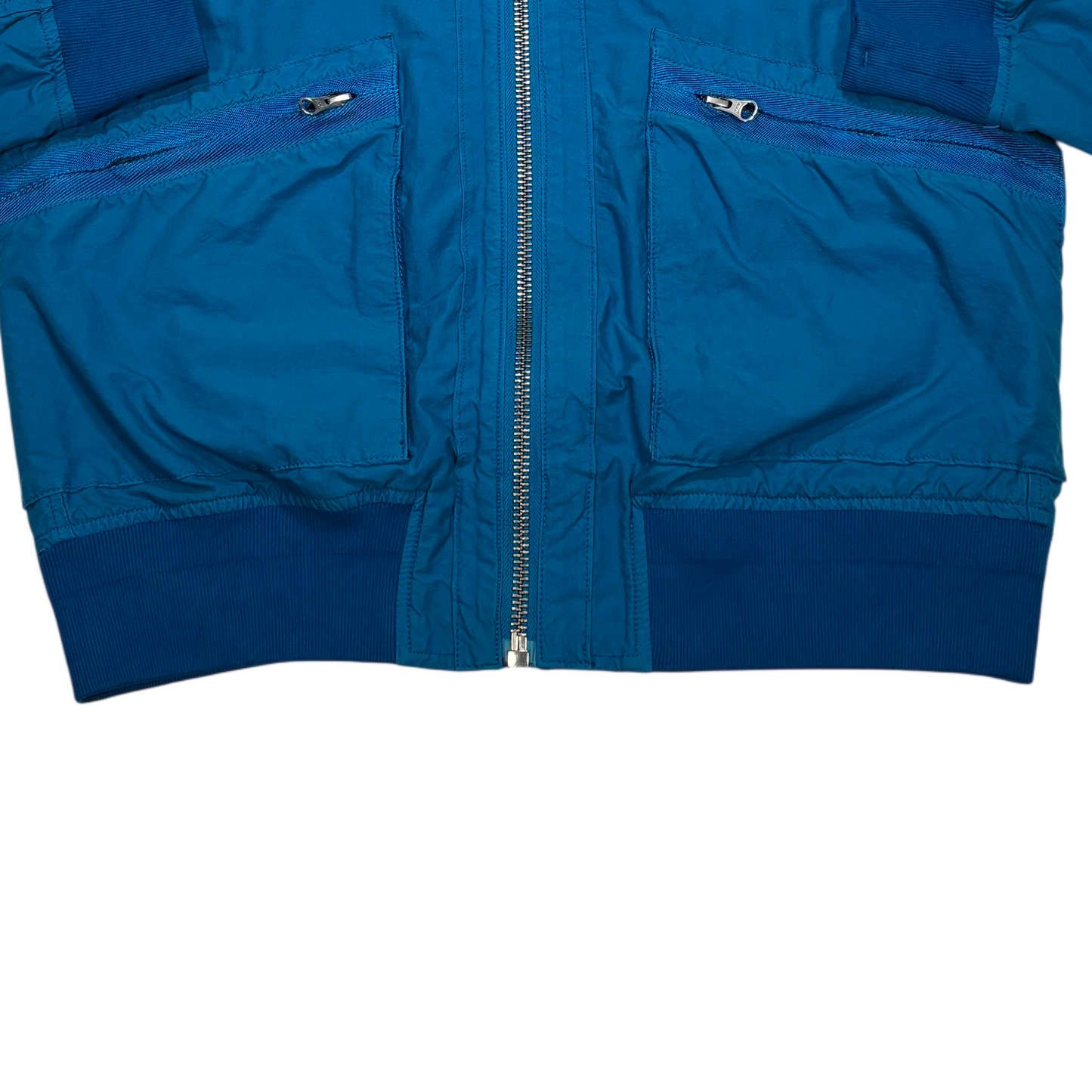Stone Island Blue Light Cotton Nylon Twill Jacket