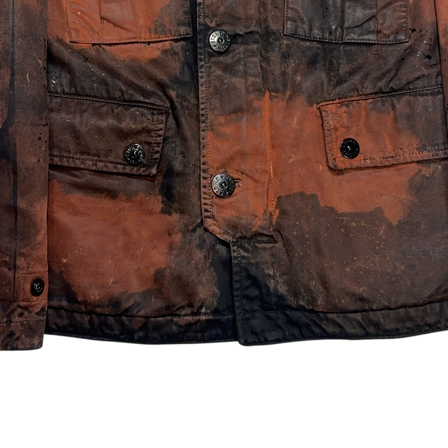 Stone Island Raso Hand Painted Tortoise Shell Brown Jacket
