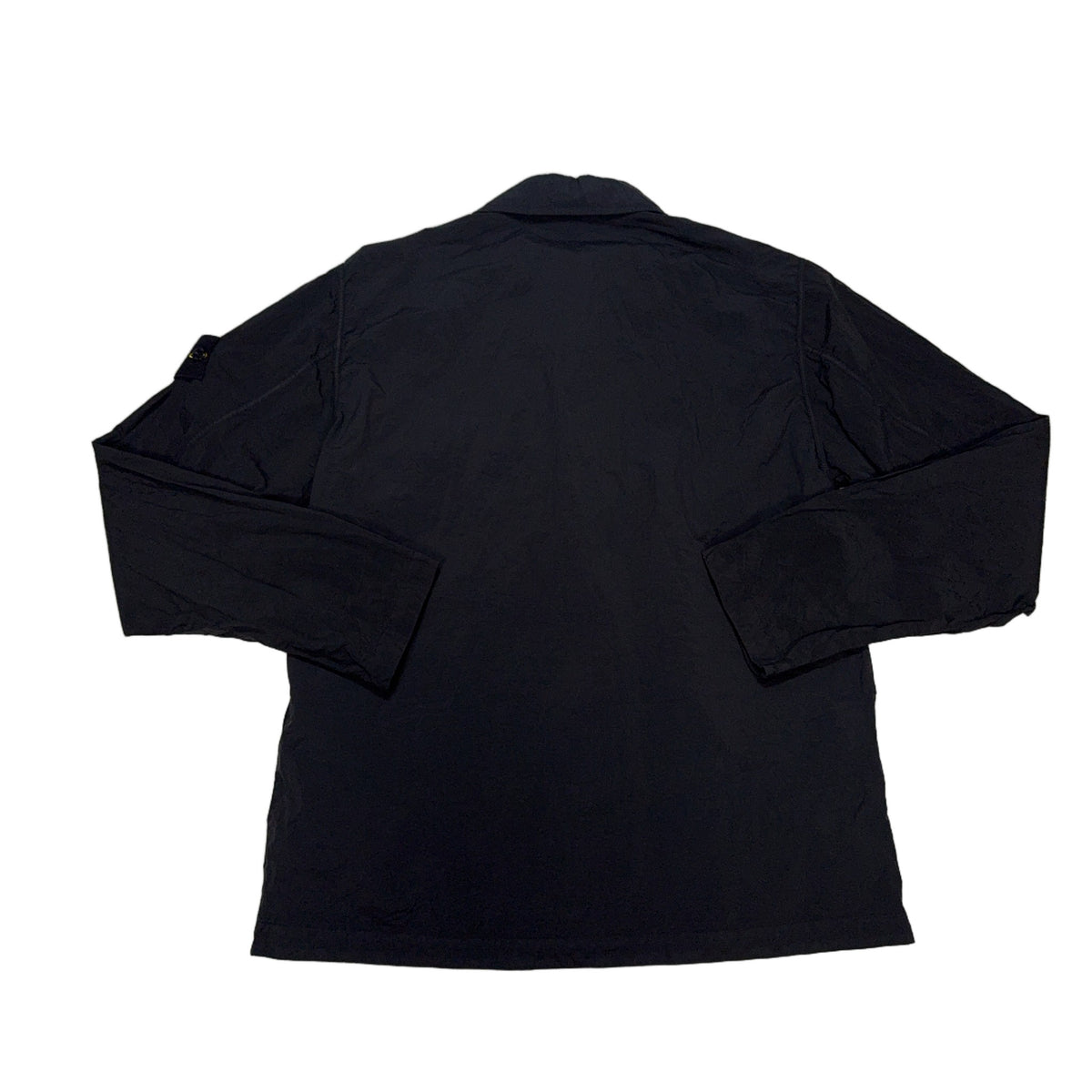 Stone Island Nylon Zip-Up Chest Pocket Overshirt – Navy