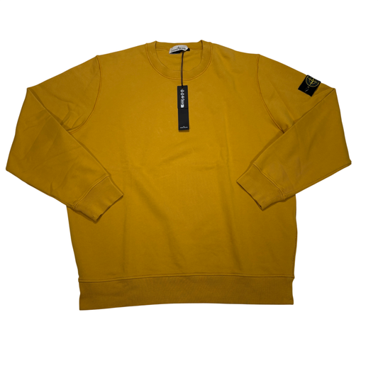 Stone Island Yellow Compass Patch Jumper