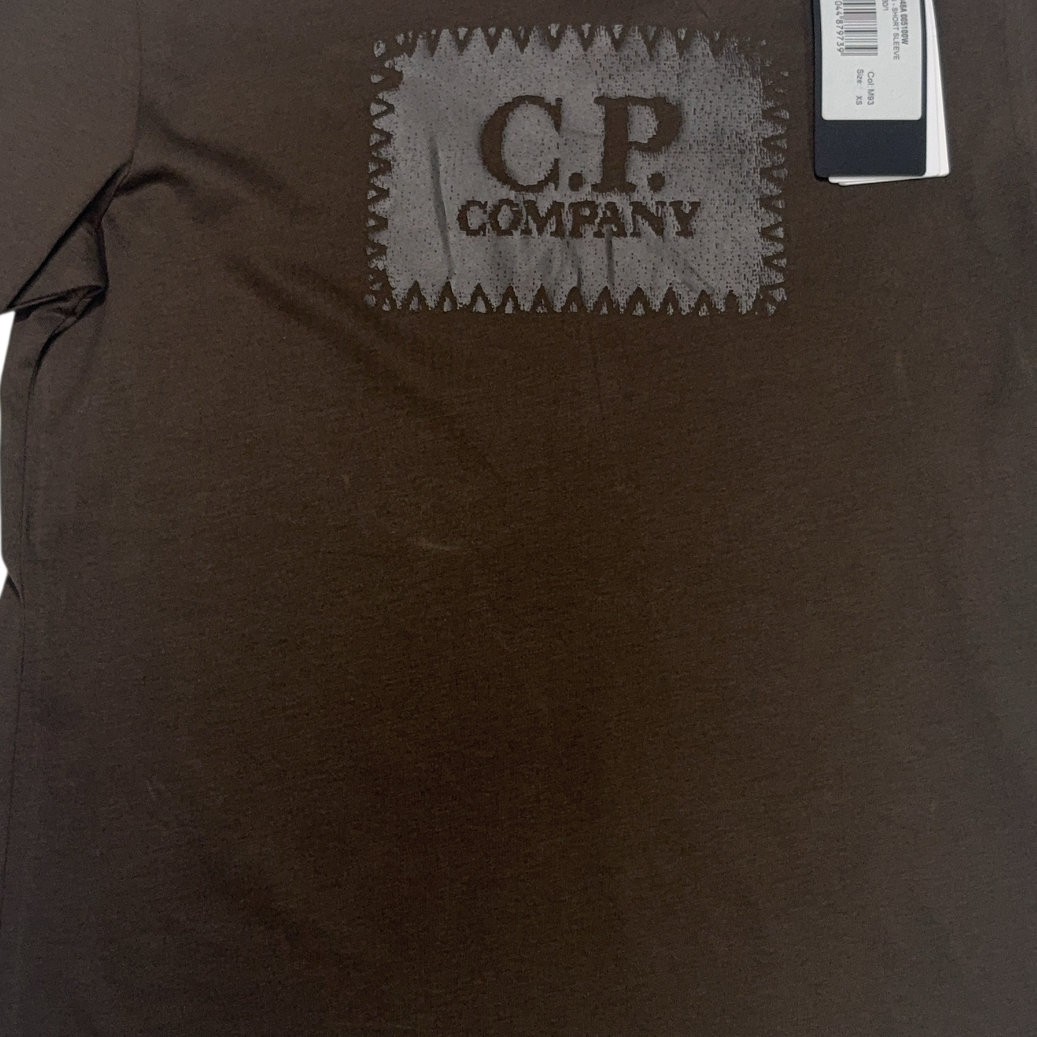 Cp Company Box Logo Brown T-shirt