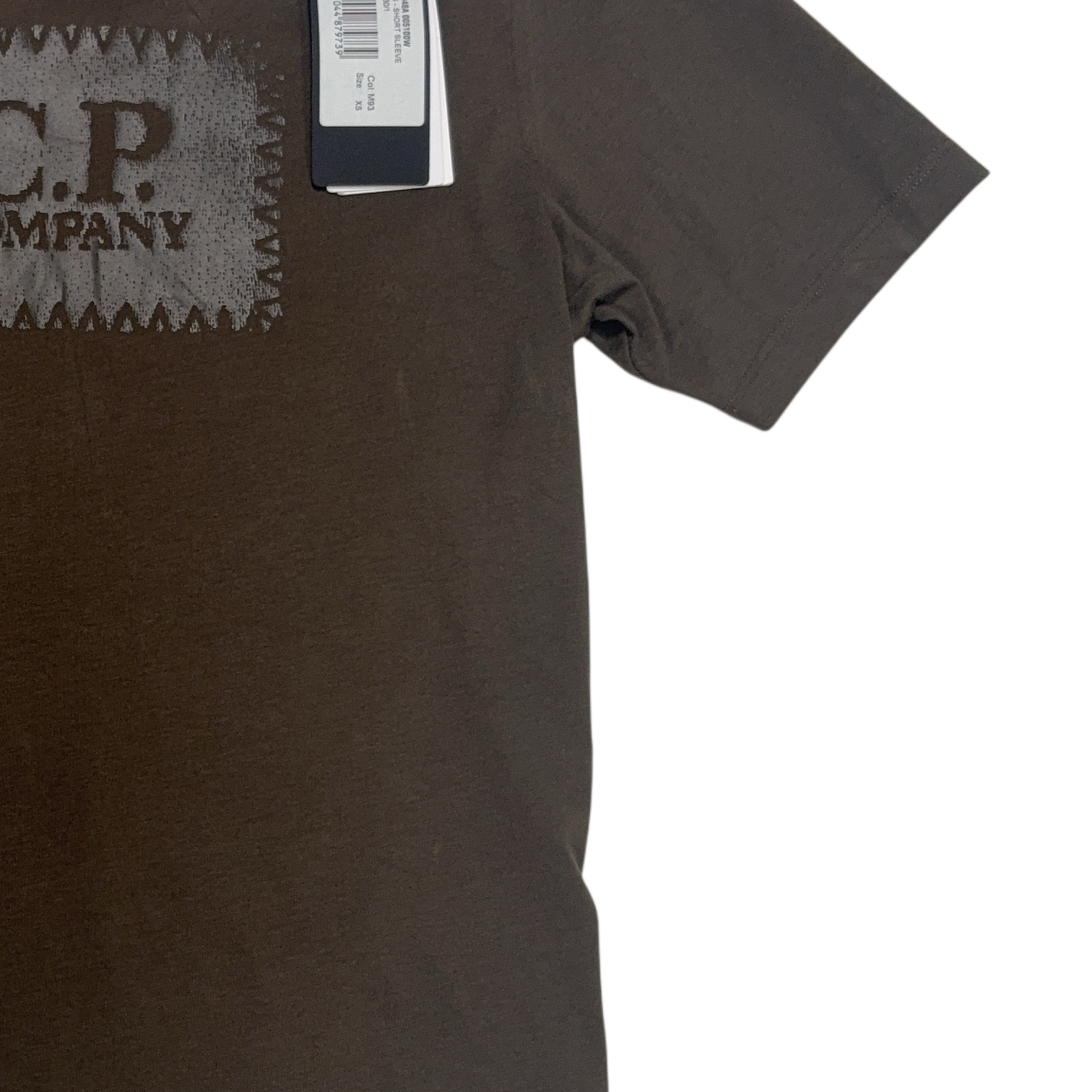 Cp Company Box Logo Brown T-shirt