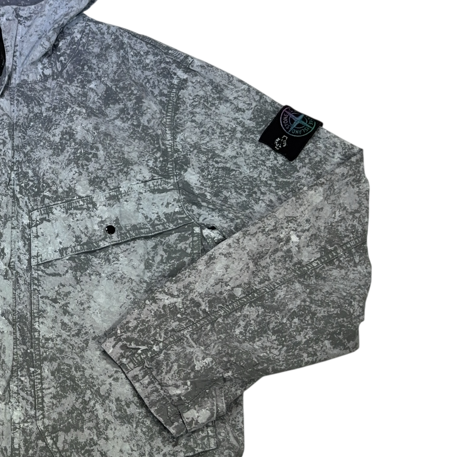 Stone Island X Lorenzo Grey Hooded Jacket