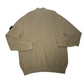 Stone Island Full-Zip Ribbed Jumper – Beige