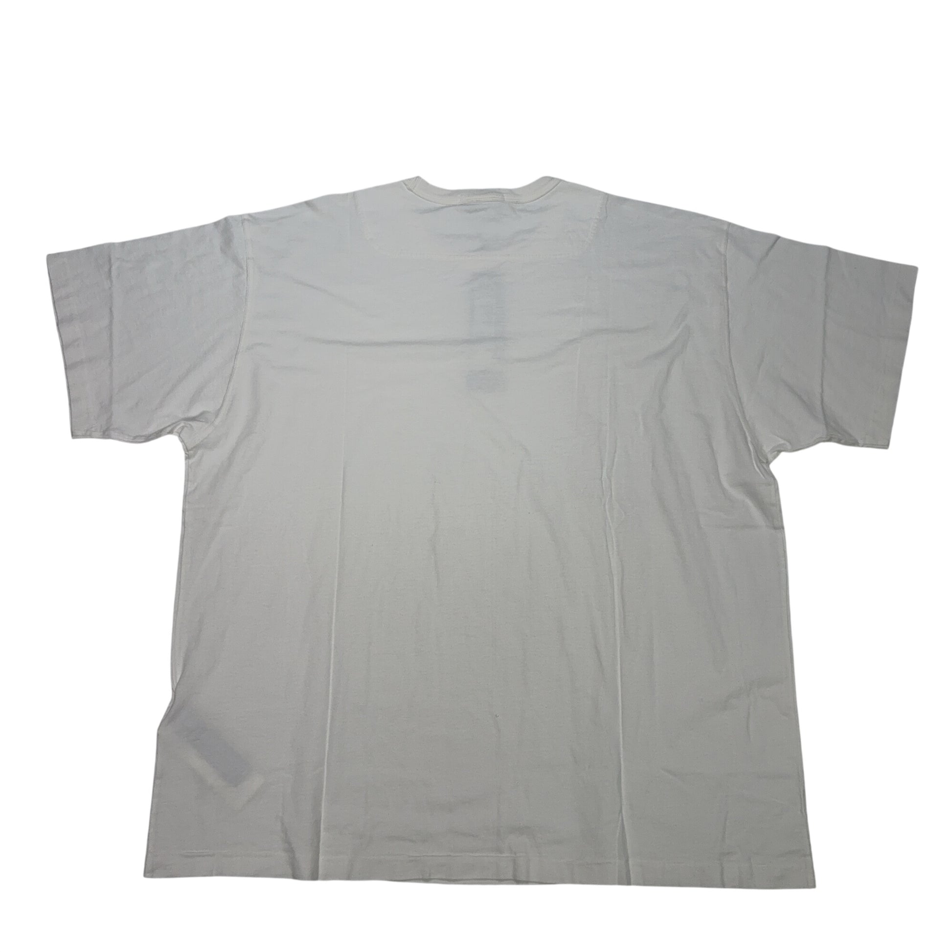 Stone Island Embroidered Logo White T-shirt